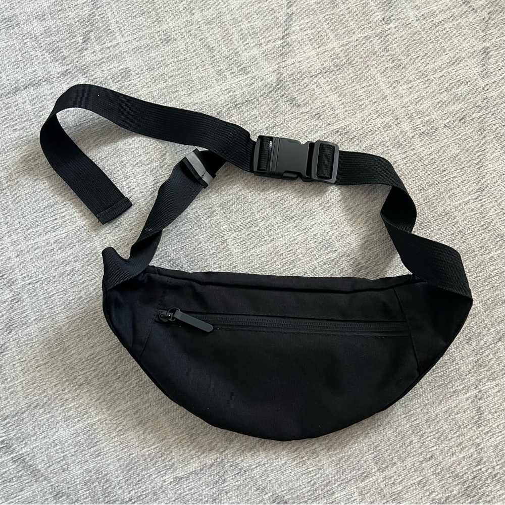 Maxtop Adult Unisex Black Hobo Fanny Pack Belt Bag - Picture 3 of 6